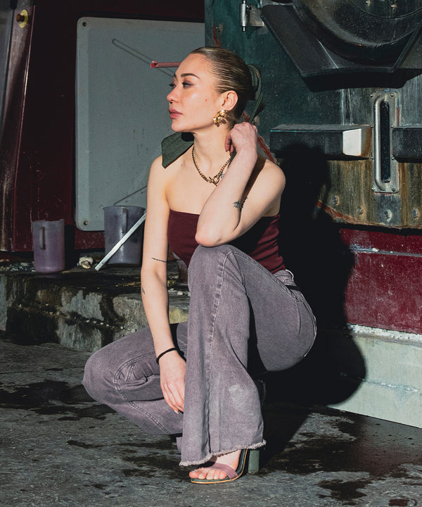 Boot-Cut High Waist Pants - Halo Retail