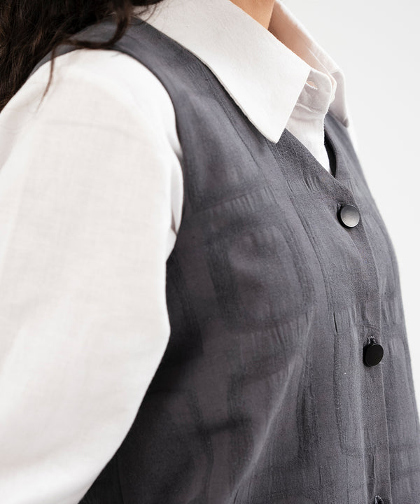 Textured Twill Waist Coat - Halo Retail