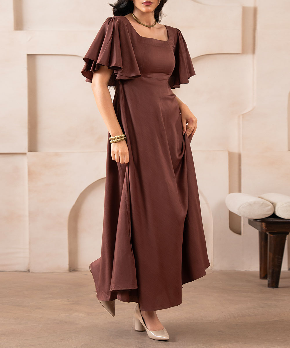 Terra Umber Luxe Dress - Halo Retail