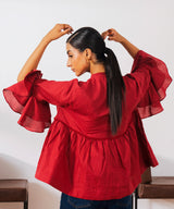 Jacquard Laced Top - Halo Retail