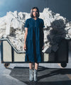 Dark Wash Denim Tier Frock - Halo Retail