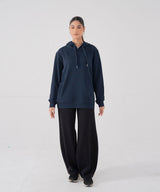 Navy Drift Hoodie (F) - Halo Retail