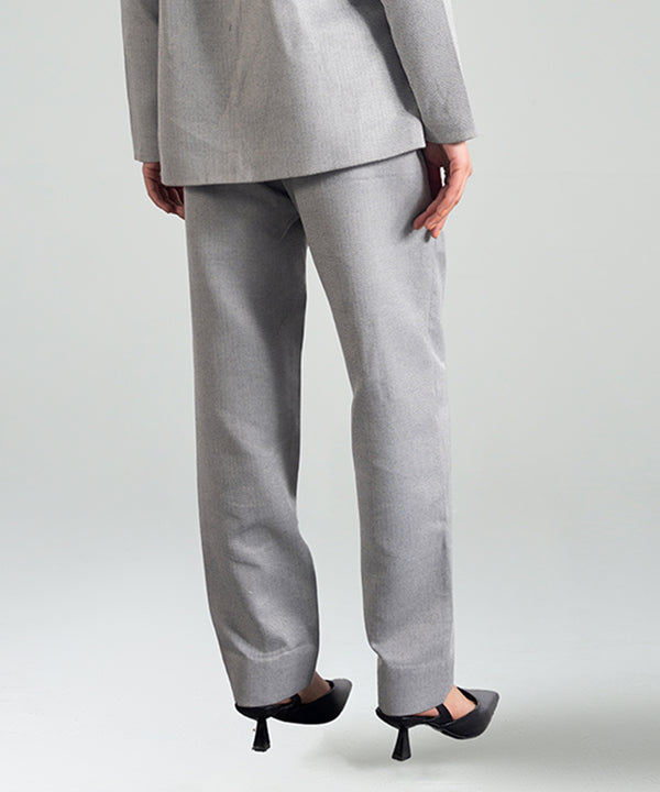 Straight Fit Wool Ankle Length Pants - Halo Retail