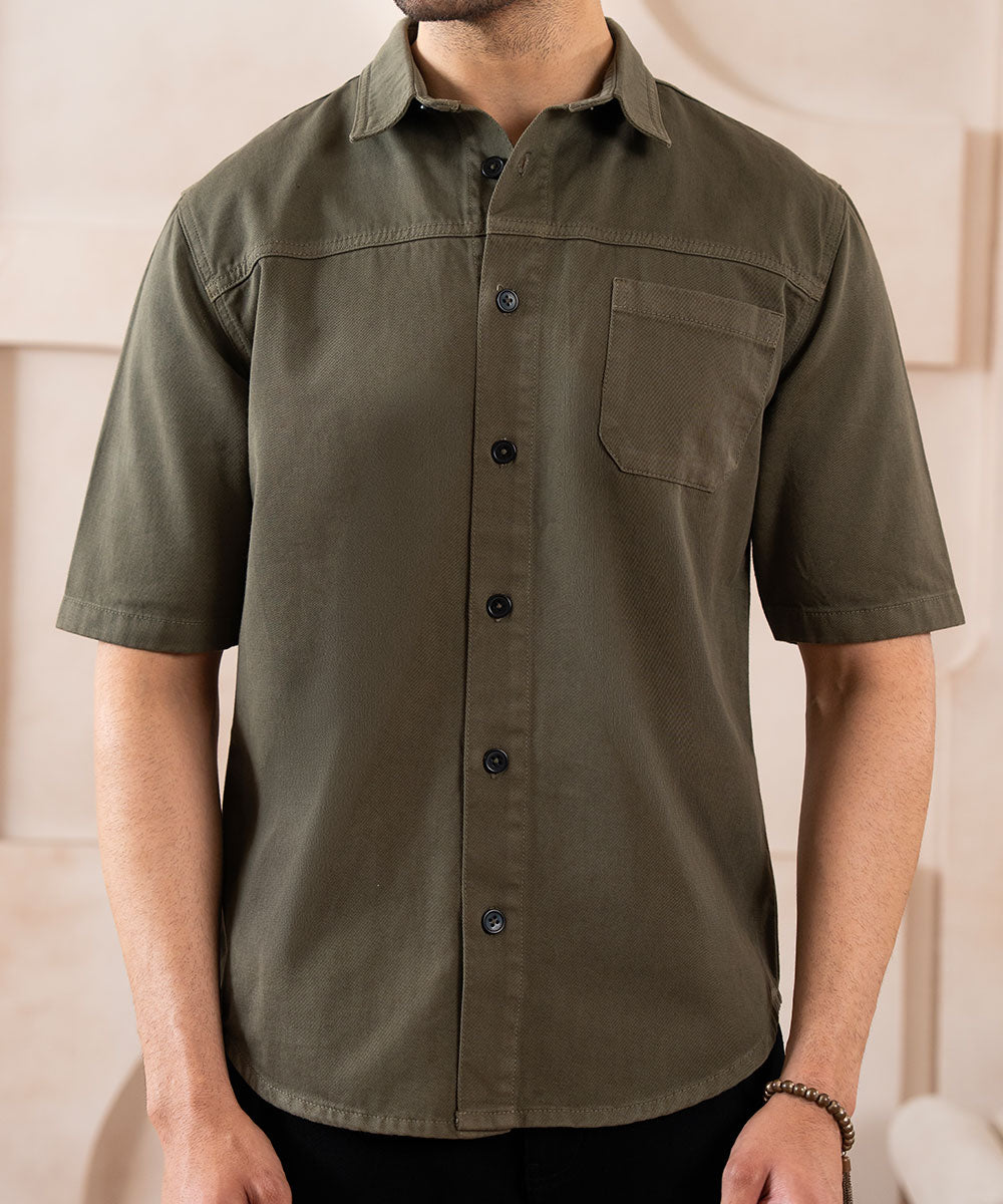 Covert Green Overshirt - Halo Retail