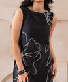 Line Art Slate Dress - Halo Retail