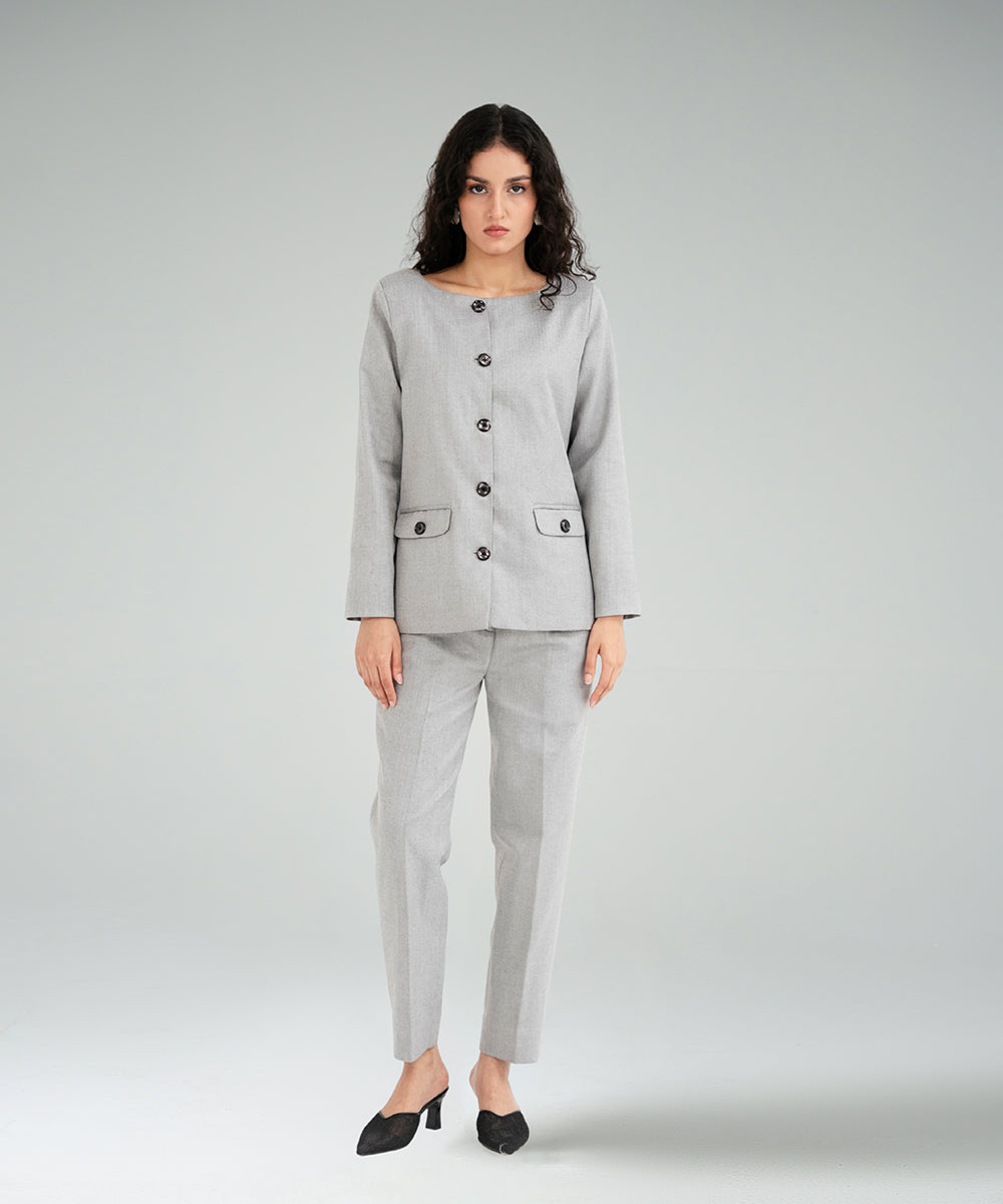 Woven Wool Blazer - Halo Retail
