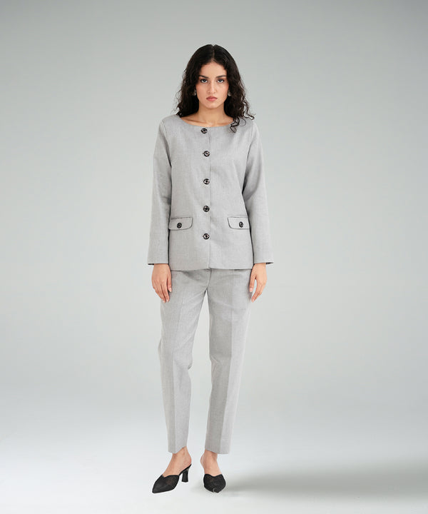 Woven Wool Blazer - Halo Retail