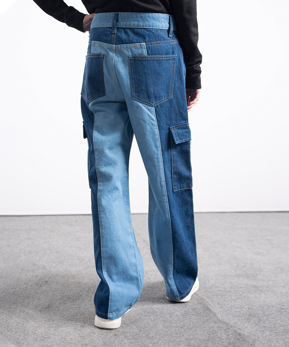 Two - Tone Cargo Pants - Halo Retail