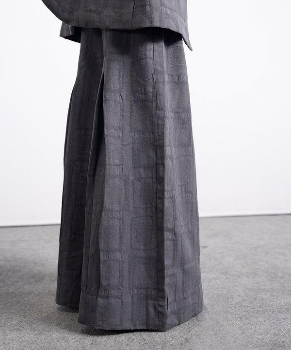 Textured Twill Wide Leg Pants - Halo Retail