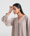 Peach V-Neck Top - Halo Retail