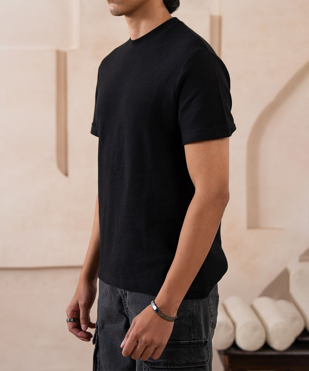 Black Grain Tee - Halo Retail