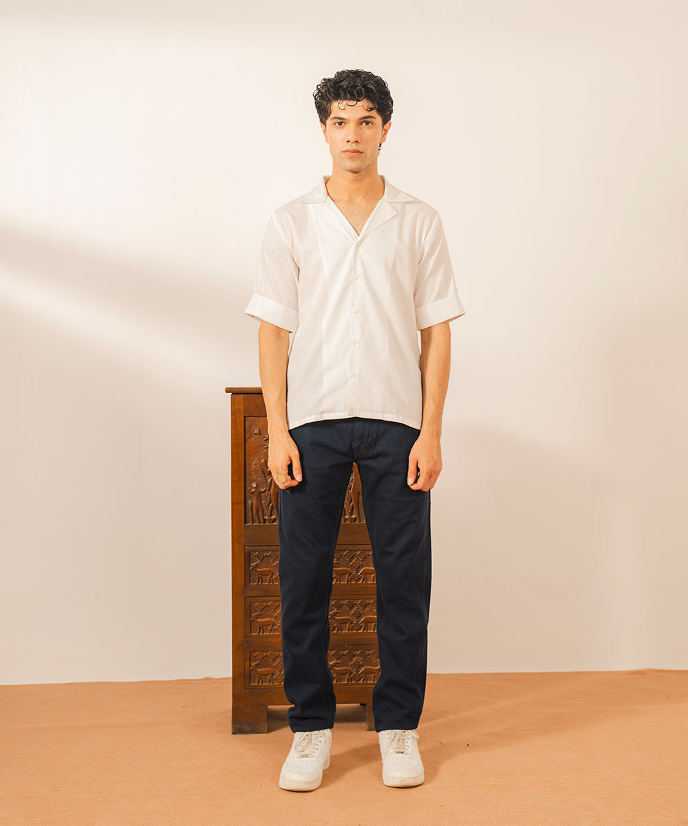 Navy Straight Fit Denim Pants - Halo Retail