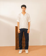 Navy Straight Fit Denim Pants - Halo Retail