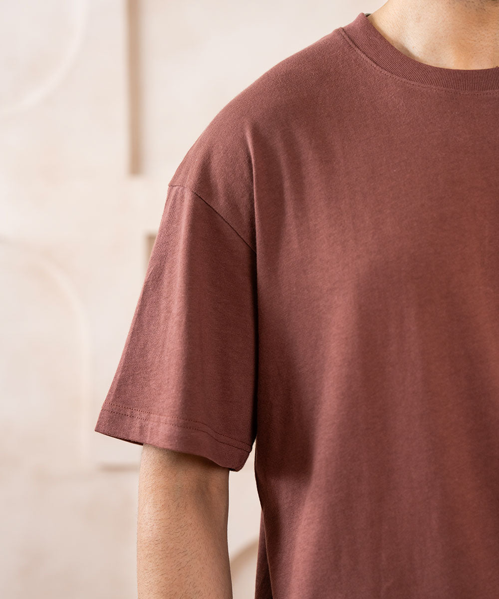 Mocha Structured Tee - Halo Retail