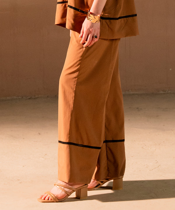 Mocha Crepe Bottoms - Halo Retail