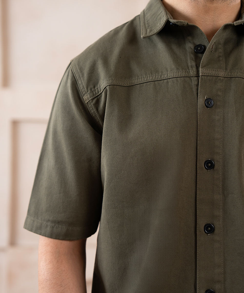 Covert Green Overshirt - Halo Retail