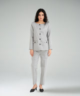 Straight Fit Wool Ankle Length Pants - Halo Retail