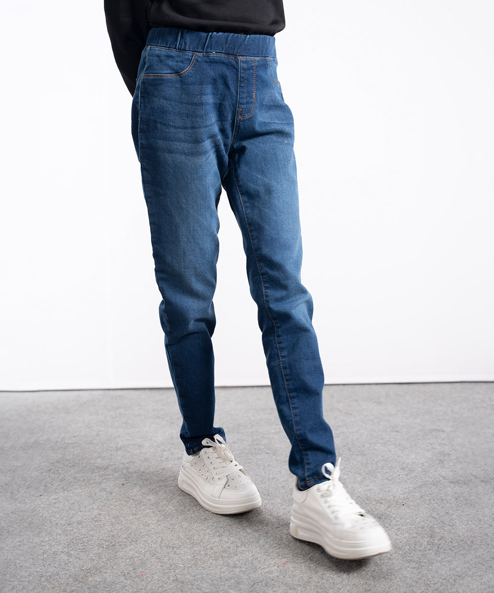 Knitted Denim Jeggings - Halo Retail