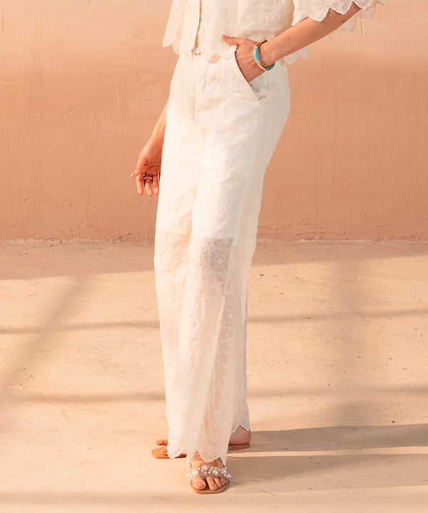 Chikan Kari Wide Leg Pants - Halo Retail
