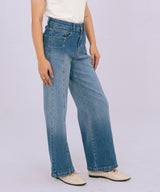 High Waist Top Stitch Denim - Halo Retail