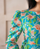 Soft Meadow Cinch Waist Dress - Halo Retail