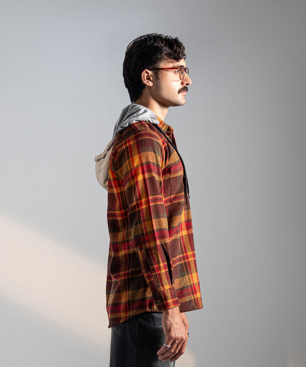 Core Hood Flannel - Halo Retail