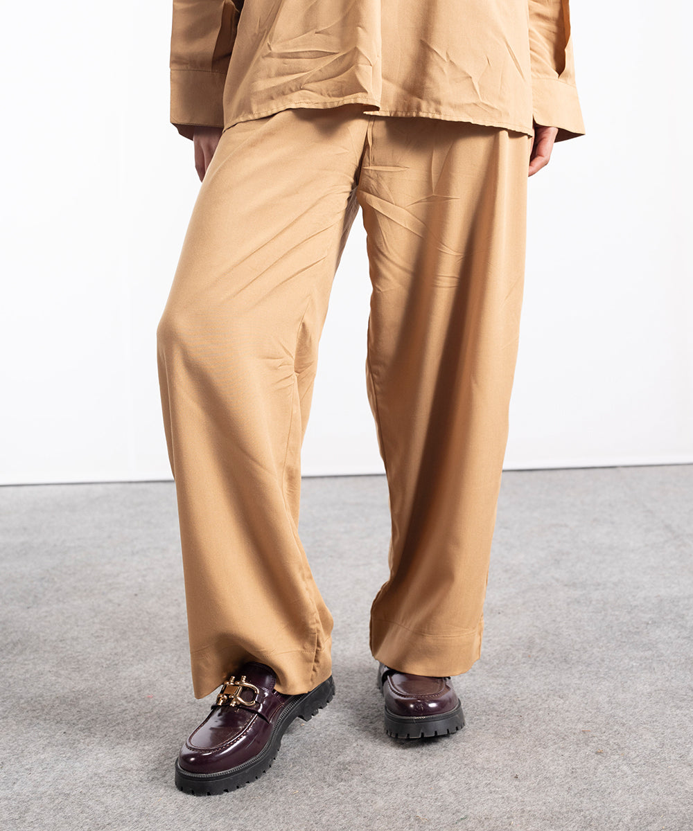 Mustard Pleated Trouser - Halo Retail