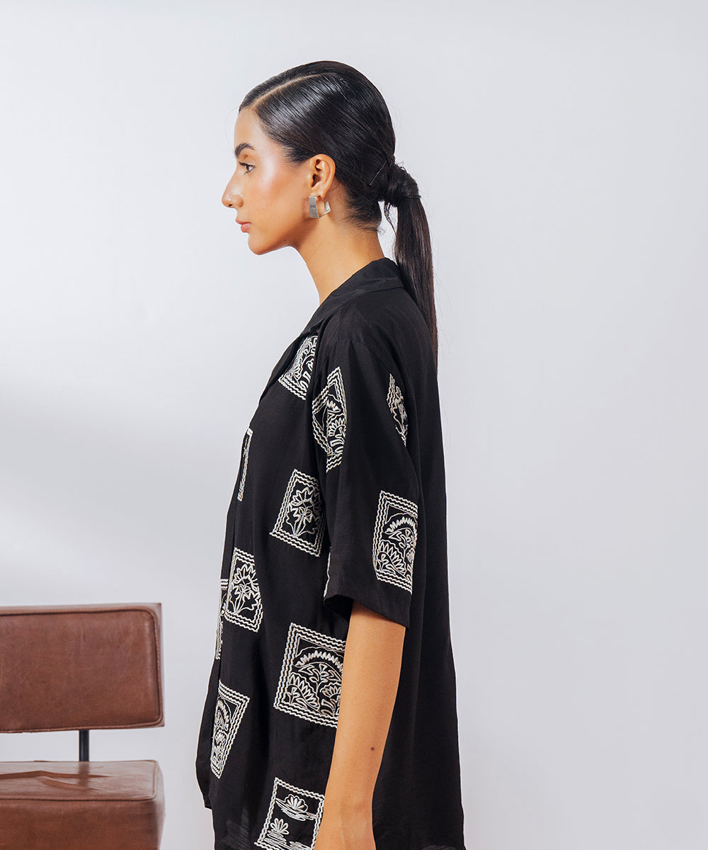 Soft Collar Cuban Top - Halo Retail