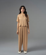 Golden Cuban Collar Top - Halo Retail