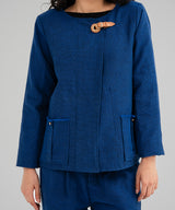 Blue Full Sleeve Blazer - Halo Retail