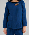 Blue Full Sleeve Blazer - Halo Retail
