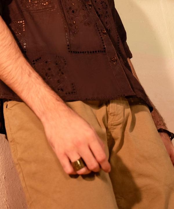 Khaaki Garment Dyed Pants - Halo Retail