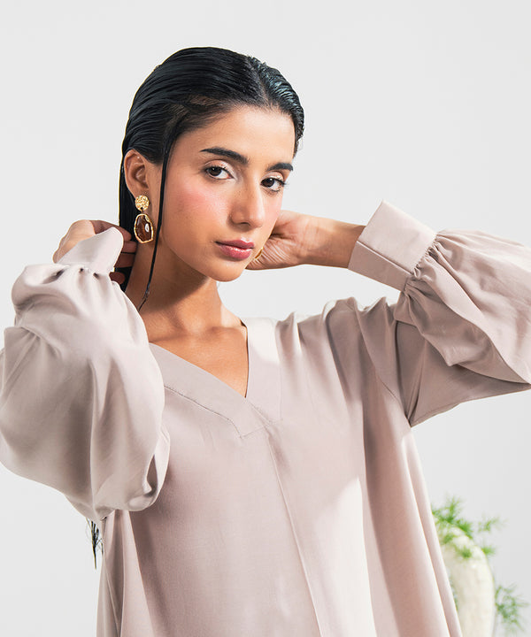 Peach V-Neck Top - Halo Retail