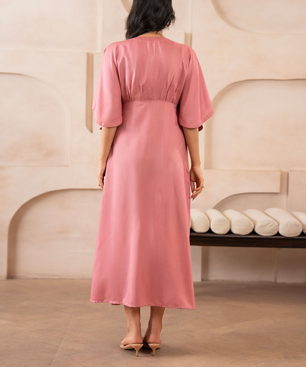 Rose Silk Muse Dress - Halo Retail