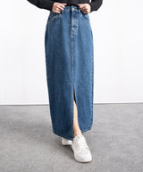 Light Wash Midi Skirt - Halo Retail