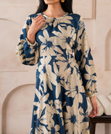 Ocean Ink Floral Dress - Halo Retail