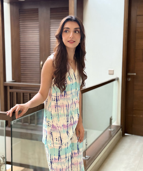 Printed Sleeveless Top - Halo Retail