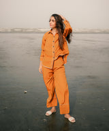 Caramel Striped Button Down shirt - Halo Retail
