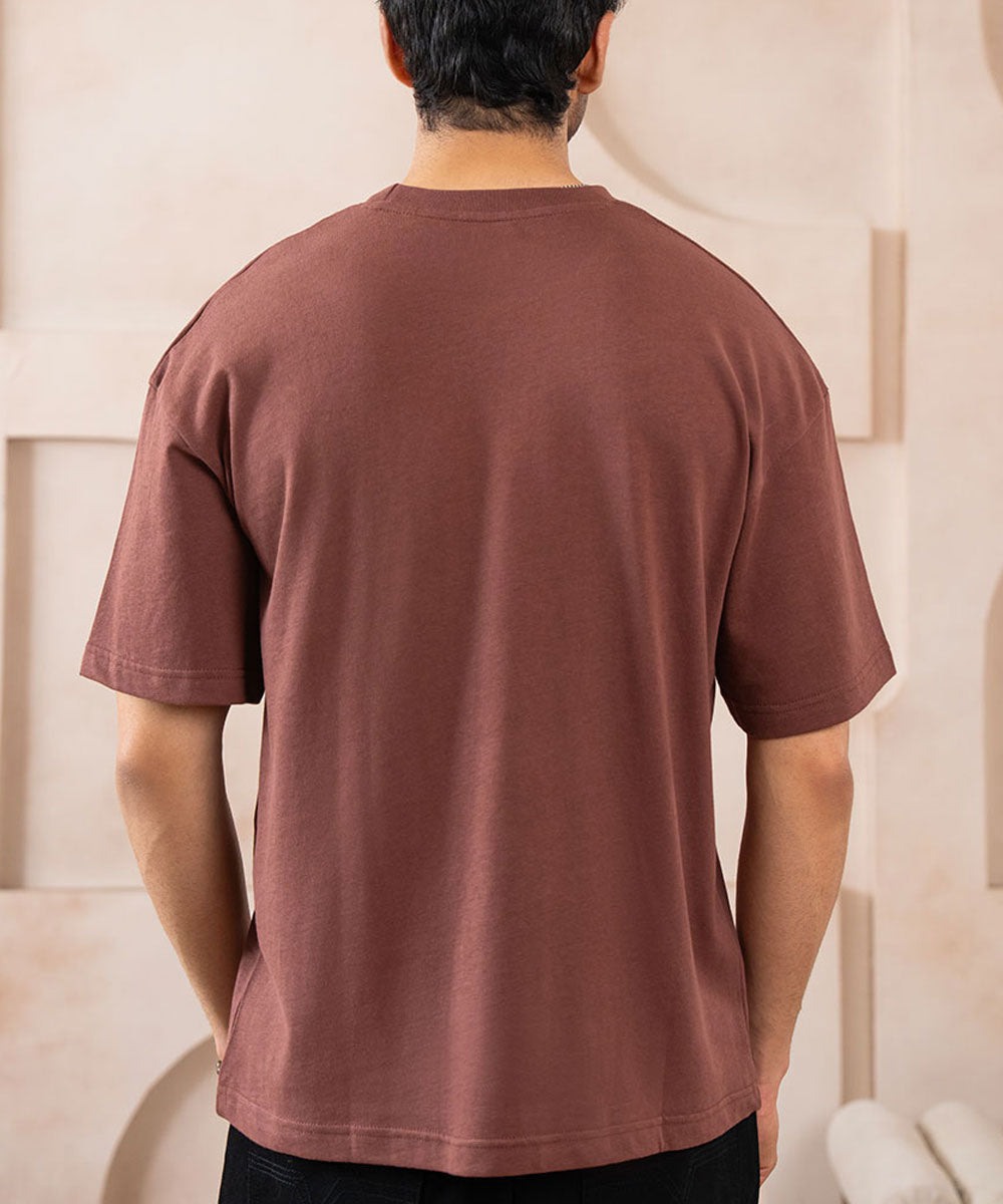 Mocha Structured Tee - Halo Retail