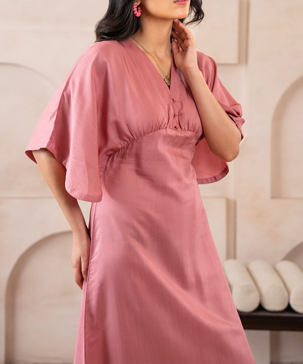 Rose Silk Muse Dress - Halo Retail