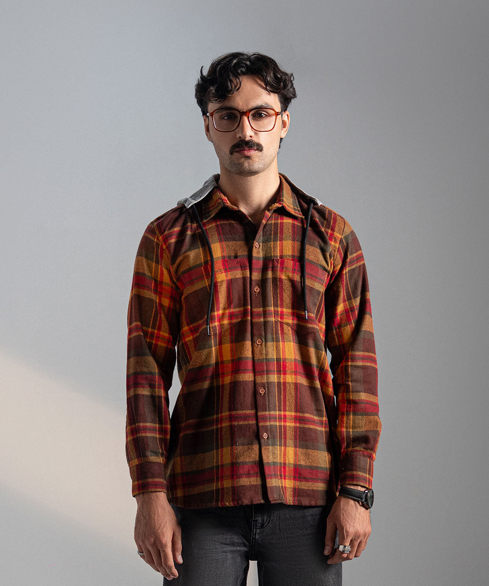 Core Hood Flannel - Halo Retail