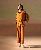 Caramel Striped Button Down shirt - Halo Retail
