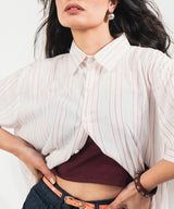 Stripped Button Down Shirt - Halo Retail
