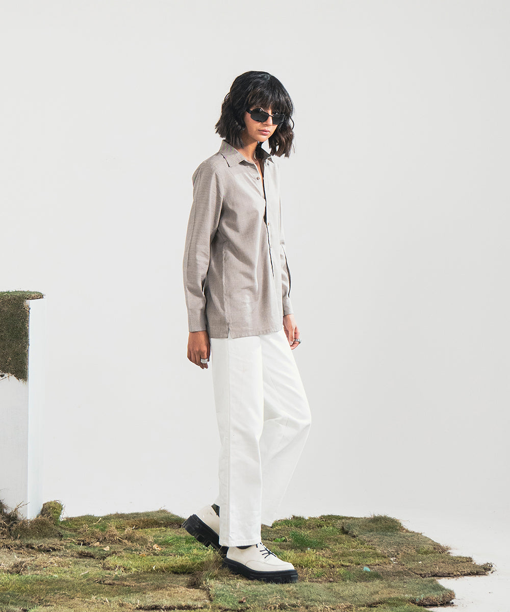 Selfprint Button Down Shirt - Halo Retail