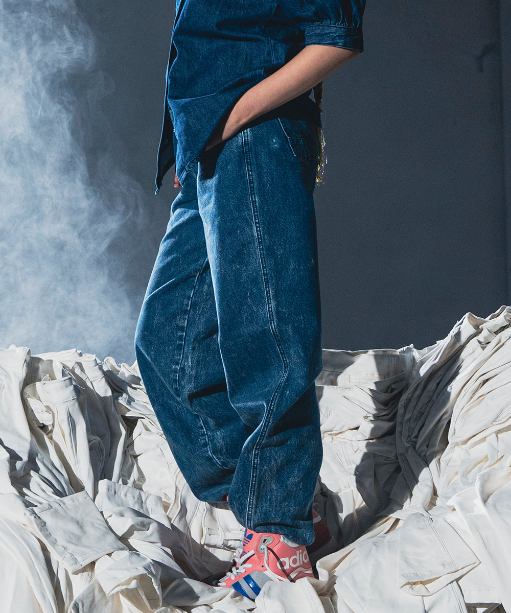 Side Pocket Denim Pants - Halo Retail