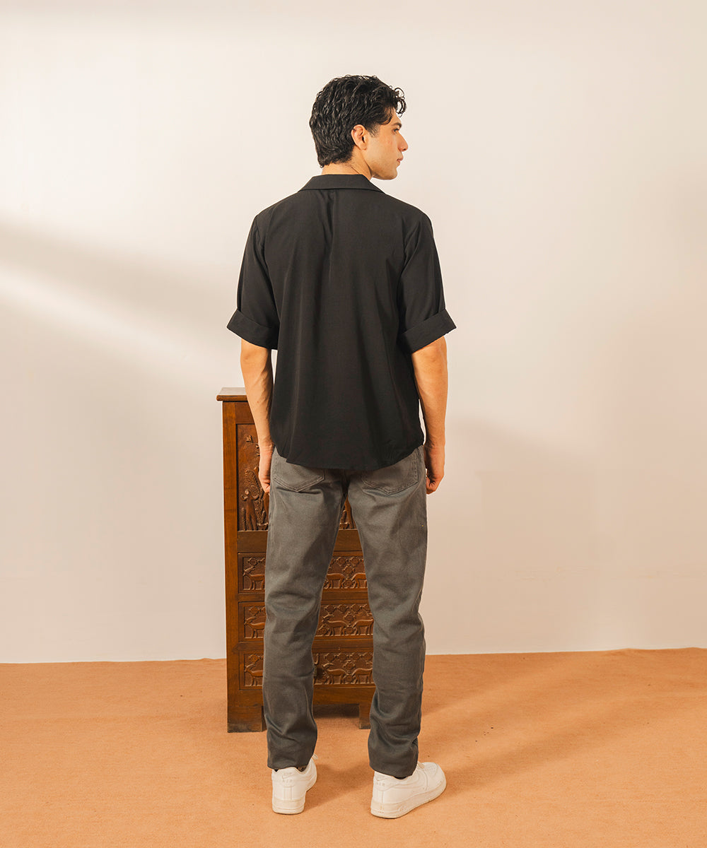 Grey Straight Fit Denim Pants - Halo Retail