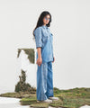 Dual-Tone Patchwork Shirt - Halo Retail