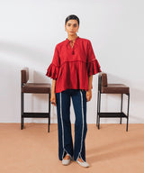 Jacquard Laced Top - Halo Retail