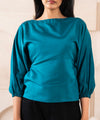 Cyan Tie Top - Halo Retail