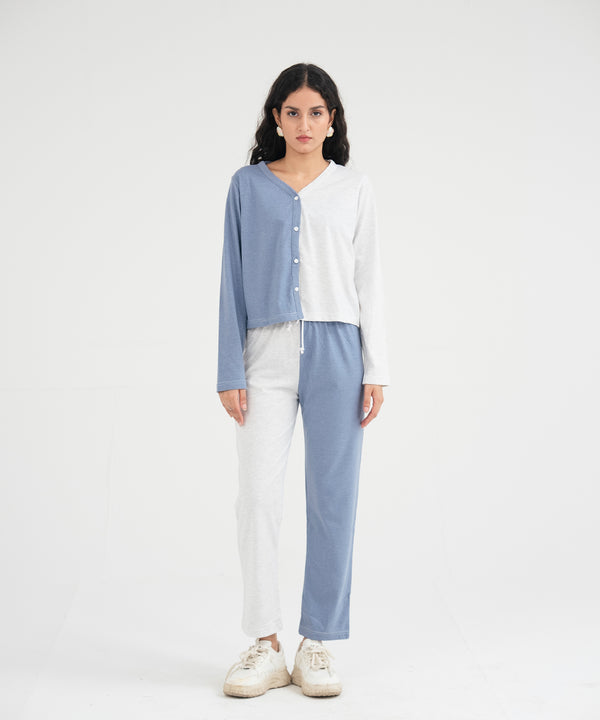 Slim Fit Color Block Trouser - Halo Retail